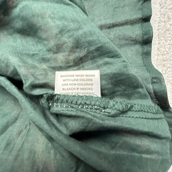 New Jennifer & Grace Elastic Waist Mini Skirt Medium Green Paisley CT2481M $69 - Picture 5 of 9